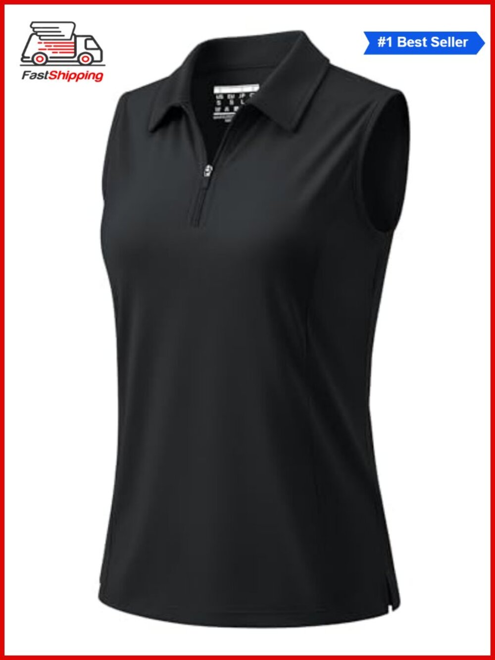 ✨ MAGCOMSEN Sleeveless Golf Polo Quarter Zip Tennis Tank Top UPF 50+